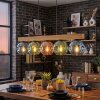 Ripoll hanging light, globe light, pendant light Ecru, black, 5-light sources