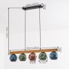 Ripoll hanging light, globe light, pendant light Ecru, black, 5-light sources