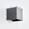Tamarin outdoor wall light, Up & Down Light, wall light LED anthracite, 1-light source