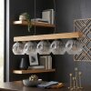 Ripoll hanging light, globe light, pendant light Ecru, black, 5-light sources
