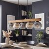 Ripoll hanging light, globe light, pendant light Ecru, black, 5-light sources