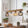 Koyoto hanging light, globe light, pendant light Ecru, black, 4-light sources