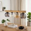 Koyoto hanging light, globe light, pendant light Ecru, black, 4-light sources