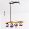 Ripoll hanging light, globe light, pendant light Ecru, black, 4-light sources