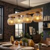Ripoll hanging light, globe light, pendant light Ecru, black, 4-light sources