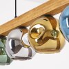 Ripoll hanging light, globe light, pendant light Ecru, black, 4-light sources