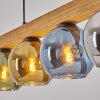 Koyoto hanging light, globe light, pendant light Ecru, black, 4-light sources