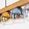 Koyoto hanging light, globe light, pendant light Ecru, black, 4-light sources