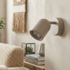 Lemak wall light, wall spotlight LED sand-coloured, 1-light source