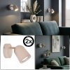 Lemak wall light, wall spotlight LED sand-coloured, 1-light source