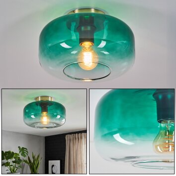 Boza ceiling light gold, black, 1-light source