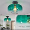 Boza ceiling light green, clear, 1-light source