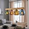 Ripoll hanging light, globe light, pendant light Ecru, black, 4-light sources