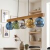 Koyoto hanging light, globe light, pendant light Ecru, black, 5-light sources