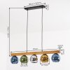 Koyoto hanging light, globe light, pendant light Ecru, black, 5-light sources
