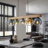 Koyoto hanging light, globe light, pendant light Ecru, black, 5-light sources