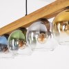 Koyoto hanging light, globe light, pendant light Ecru, black, 5-light sources