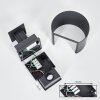 Almodofa outdoor wall light, Up & Down Light, wall light LED anthracite, 1-light source, Motion sensor