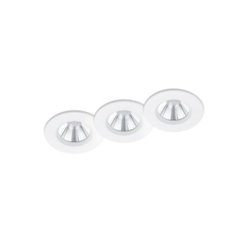 Trio recessed light LED white, 3-light sources