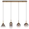 Globo lighting Elisabeth hanging light brass, 4-light sources