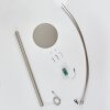 UTTORP Floor Lamp LED matt nickel, 3-light sources