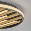Velani LED ceiling light with wood slats, round flush ceiling lamp Ø 41 cm