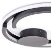 Miral dimmable LED ceiling light, round ring design with remote control, Ø 48 cm