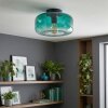 Boza vintage ceiling light with green gradient glass shade, E27, Ø28 cm