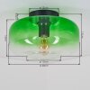 Modern ceiling light Boza with green-to-clear gradient glass shade for hallways and entryways