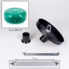 Boza green glass ceiling light with rounded shade, E27, Ø 28 cm, retro modern