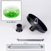 Boza round ceiling light with green gradient glass shade, E27, 28 cm diameter
