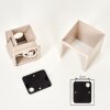 Badajoz up down wall light set of 2, cube G9 design in taupe