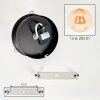 Gastor ceiling light with amber glass globe, retro flush mount light for living room