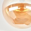 Globe Light Gastor with a round Retro amber glass shade, ø 25 cm, E27 socket