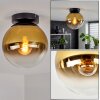 Gastor globe ceiling light, retro flush mount ceiling lamp for living room