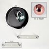 Gastor globe ceiling light, round flush mount lamp for dining room, retro style