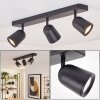 Lemak LED 3-light adjustable ceiling spotlight with rotating GU10 cylinder heads