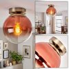 Gastor globe ceiling light fixture, E27 flush mount in retro vintage style