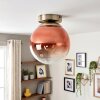Gastor globe ceiling light fixture, E27 flush mount in retro vintage style