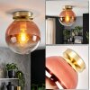 Gastor globe ceiling light, E27 flush mount light for living room, retro vintage