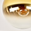 Gastor globe ceiling light, round retro ceiling lamp for living room and hallway