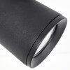 LED Wall spotlight Lemak, 2-piece set, swivel cylindrical head, black shade for the couch