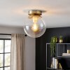 Gastor globe ceiling light, retro ceiling light for living room, E27 round design