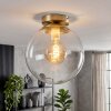 Gastor globe ceiling light Ø 25 cm, retro ceiling light for living room