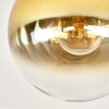 Gastor globe ceiling light, round flush mount for living room and dining room
