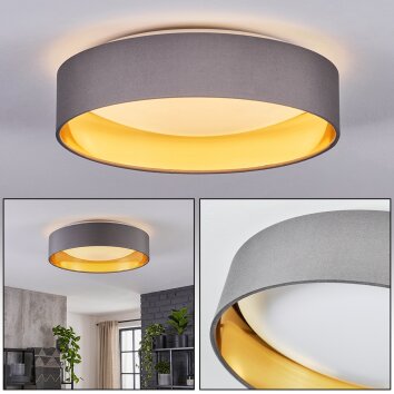 Kavon round LED ceiling light Ø 32 cm, modern flush mount with halo glow