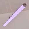 Flaut Pendant Light LED chrome, 1-light source, Remote control, Colour changer