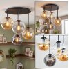 Gastor 4-Light Globe Ceiling Light Fixture, Retro Room Light with E14 Sockets