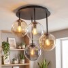 Gastor 4-Light Globe Ceiling Light Fixture, Retro Room Light with E14 Sockets
