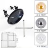 Gastor 4-Light Globe Ceiling Light Fixture, Retro Room Light with E14 Sockets